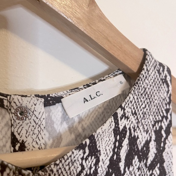 A.L.C. Anise Snake Print Sleeveless Blouse - Picture 4 of 11